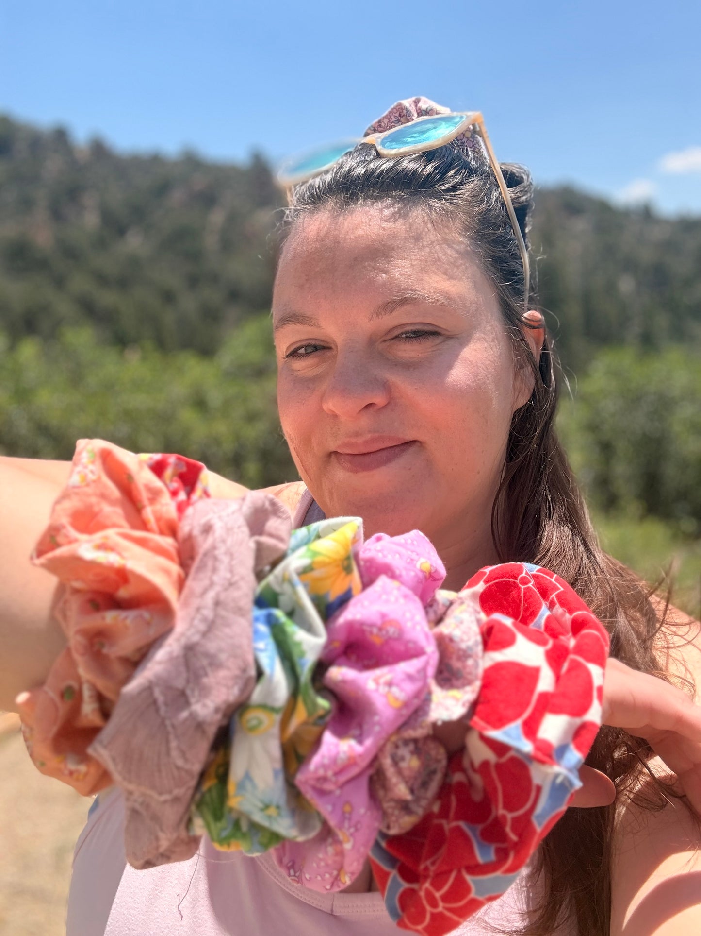 Homestead Scrunchies (Vintage + Salvaged Fabrics)