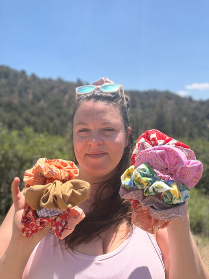 Homestead Scrunchies (Vintage + Salvaged Fabrics)