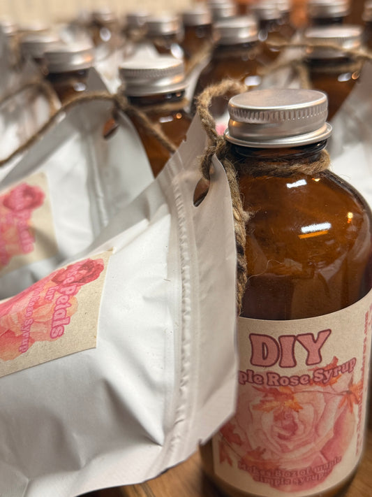 DIY Rose Maple Syrup